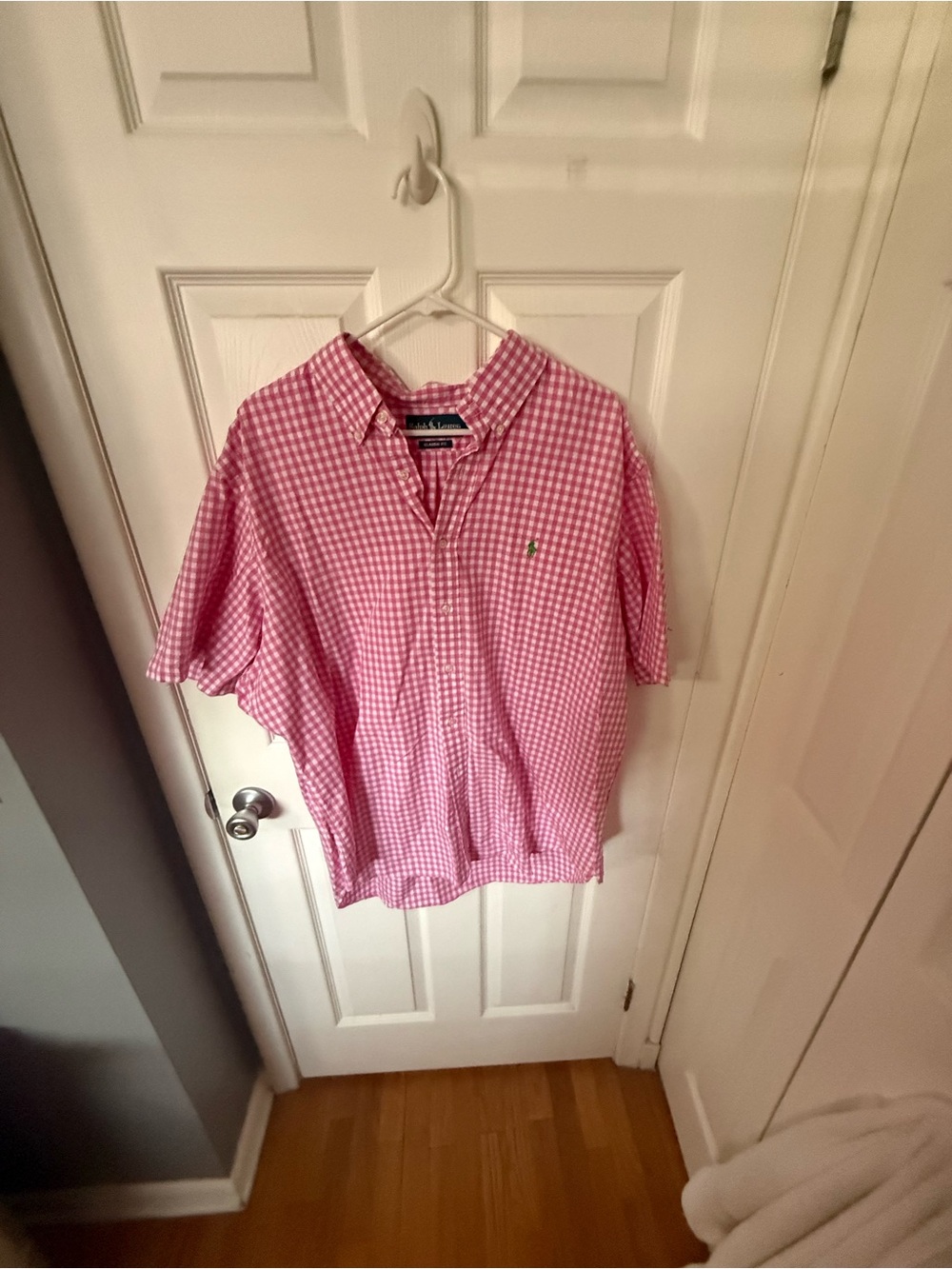 Ralph Lauren Pink Gingham Button-Down Shirt